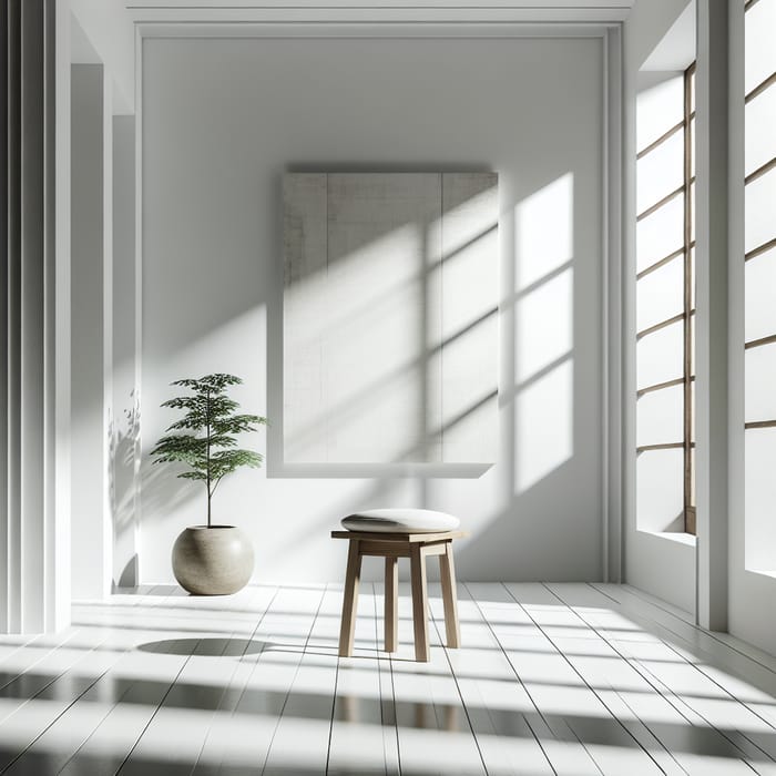 Tranquil Minimalist Atmosphere: Embrace Peace and Serenity