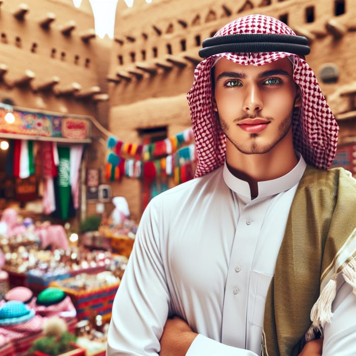 Saudi Arabian Man in Traditional Attire