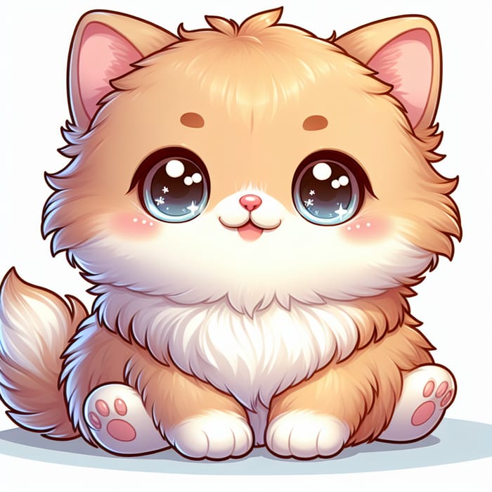 Adorable Little Cat with Bright Sparkling Eyes