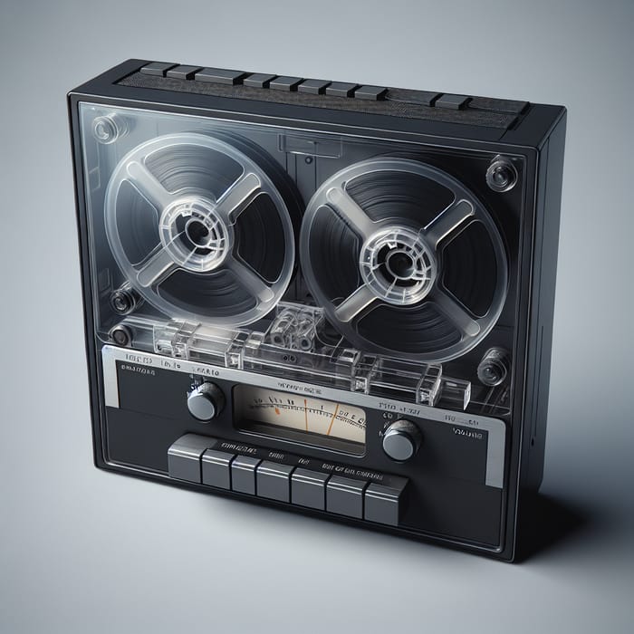 Vintage Black Tape Recorder | Minimalistic Cassette Player
