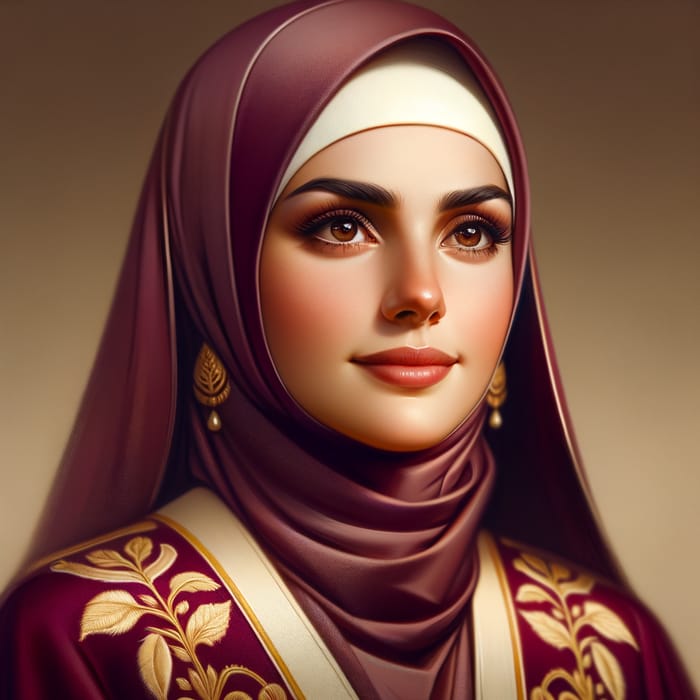 Qatari Woman in Traditional Attire