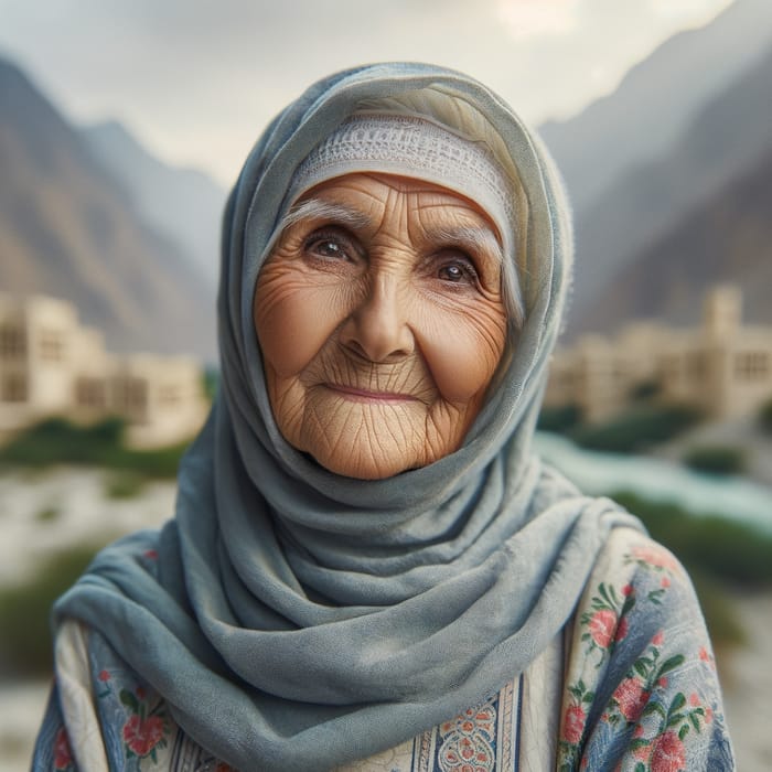 Elderly Arabian Gulf Woman from the Gulf Region | Traditional Attire