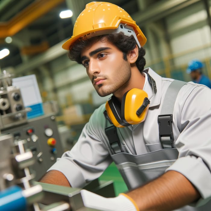 Qatari Youth Working in Factories