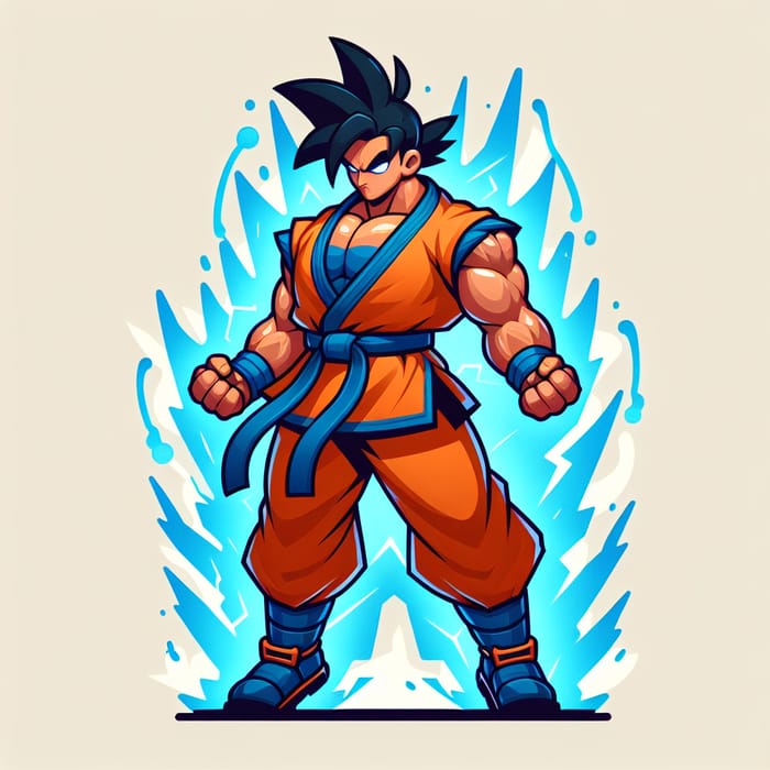 Muscular Goku - Power and Strength Personified