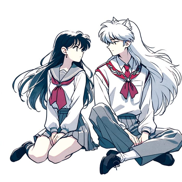 Delicate School Romance: Kikyo and Inuyasha
