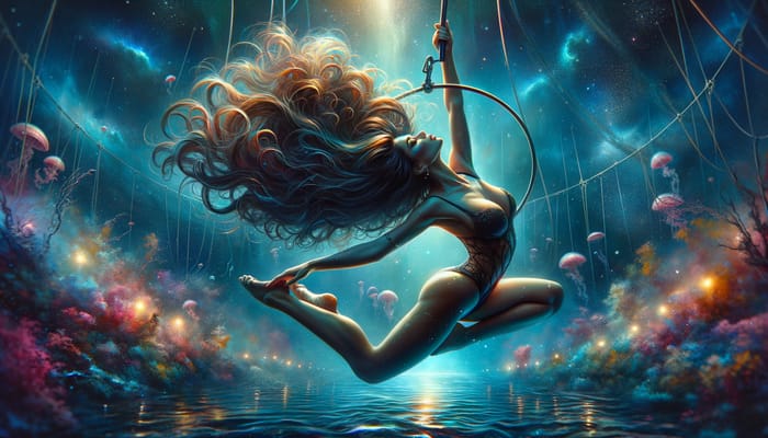 Darya Vintolova Trapeze Artist | Underwater Dreamworld Fantasy