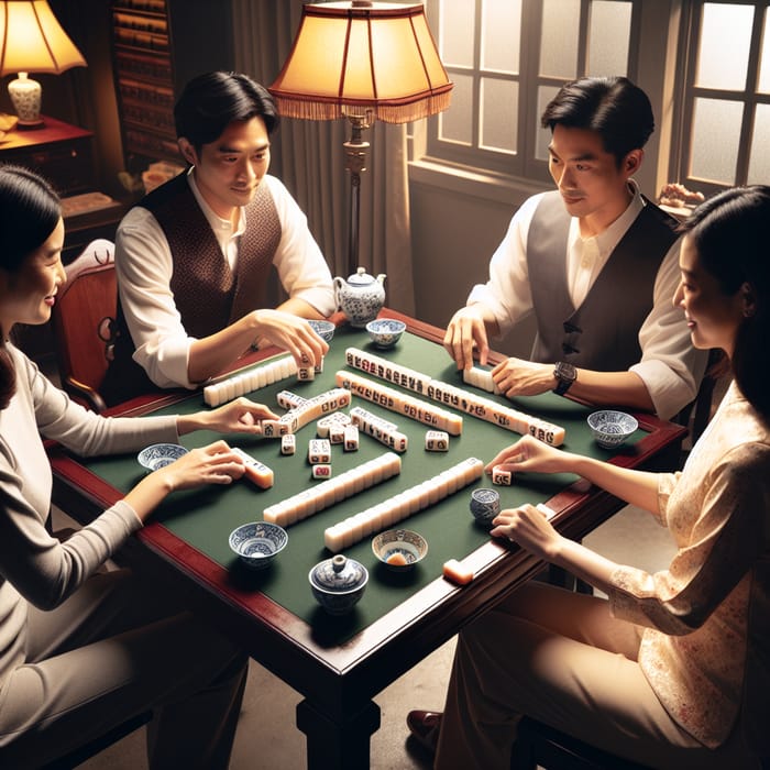 Taiwanese Mahjong: Traditional Game with Taiwanese Players