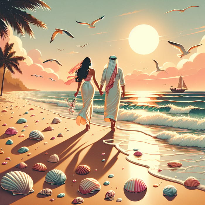 Romantic Summer Love: Beach Romance Image
