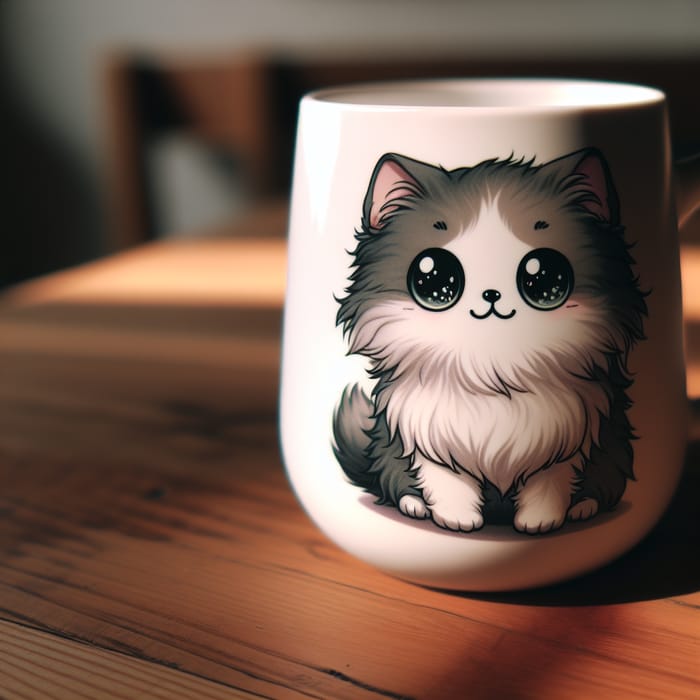 Cute Cat Cup Illustration | Adorable Design
