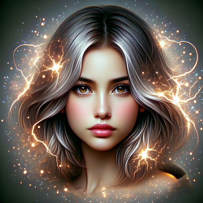 Enchanting Fantasy Female Character: Lightning Manipulation