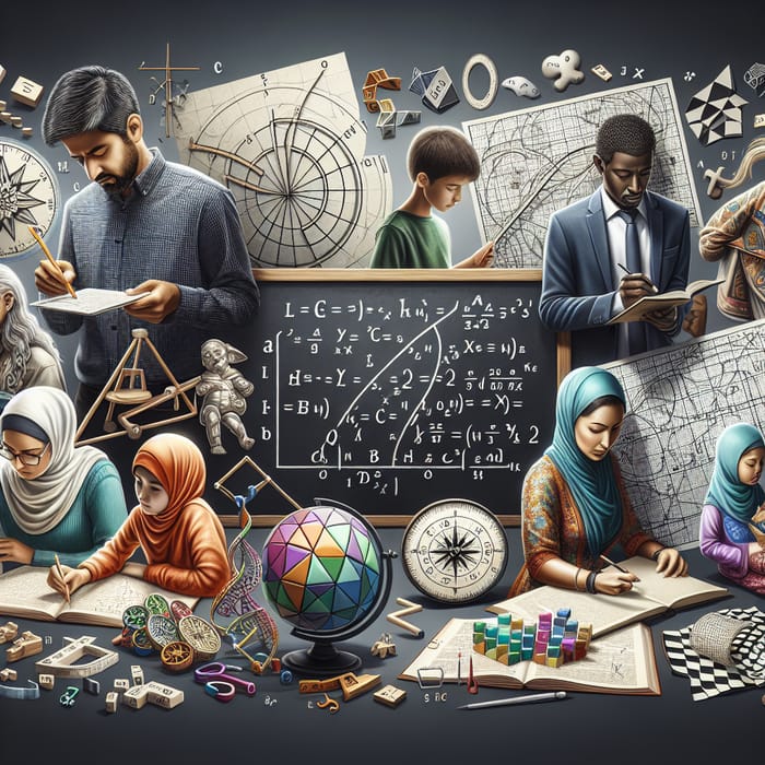 Diverse People Embracing Math’s Significance in Everyday Life