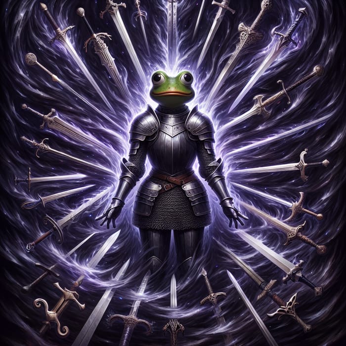Female Frog Knight in Enchanted Battle - Swords Galore!