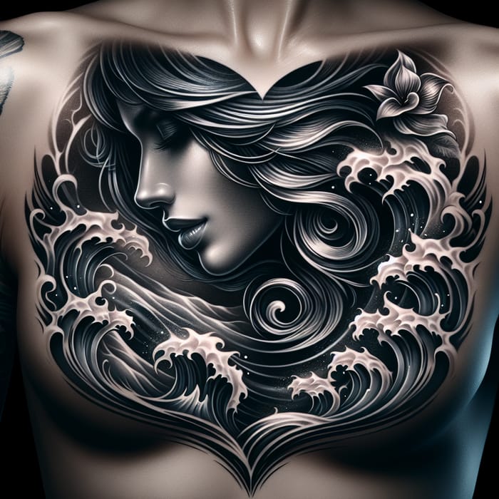 Powerful Marine Tattoo Conveying Love and Elegance