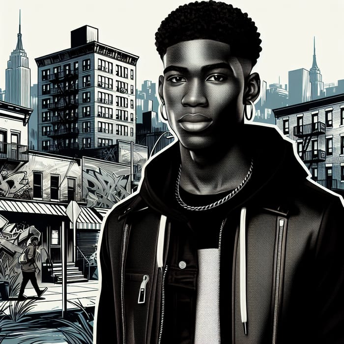 Black Fella Cisgender from The Bronx - Urban Streetwear Portrait