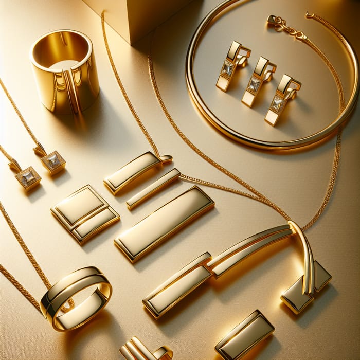 Sparkling Gold Jewelry Collection | Sleek Modern Designs