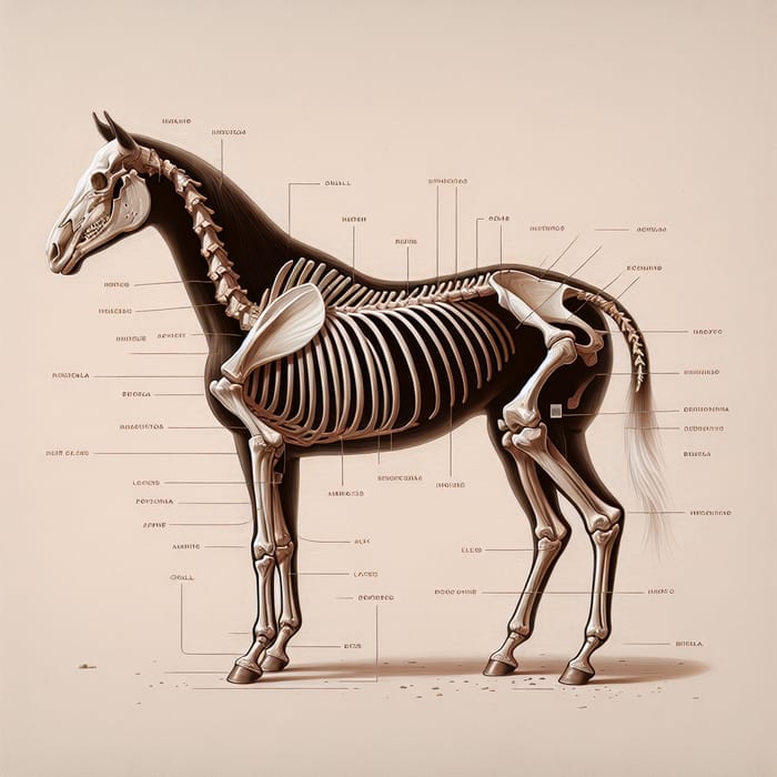 Clear Horse Bone Anatomy | Explore Detailed Skeletal Structure