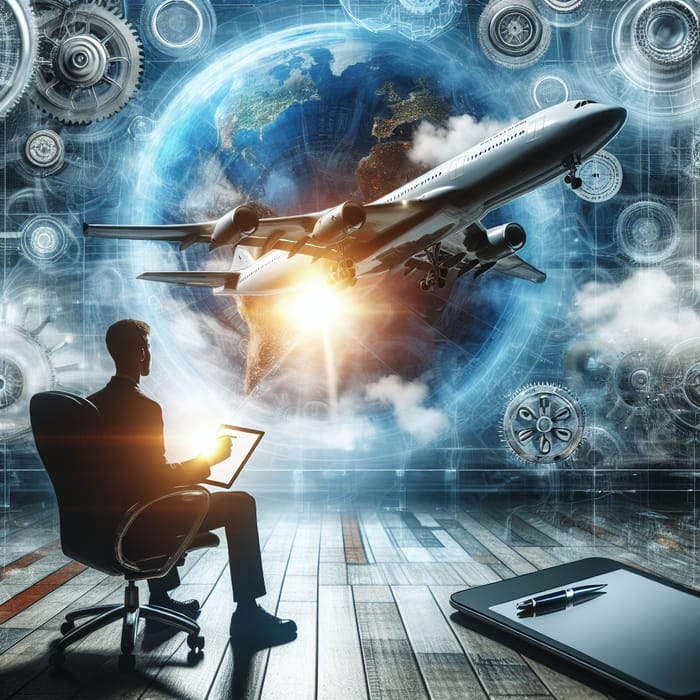 Innovation and Technology in Aviation | AI Art Generator | Easy-Peasy.AI