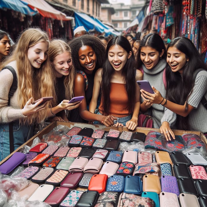 Girls Shopping from Ishwamita Bags & Accessories in Dharan, Nepal