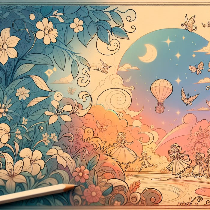 Enchanting Disney-Style Illustration Bringing Classic Animation Magic to Life