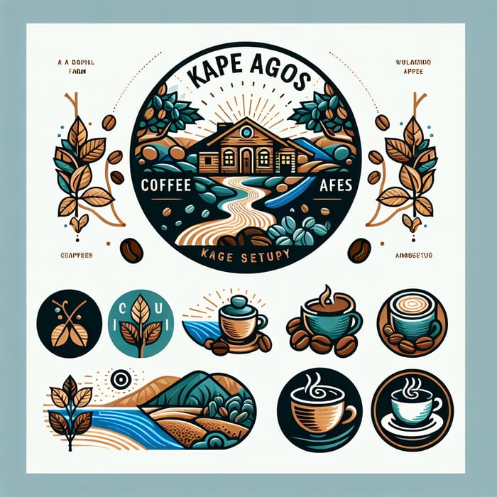Captivating Logo Design for Kape Agos Coffee Shop | Warm & Inviting