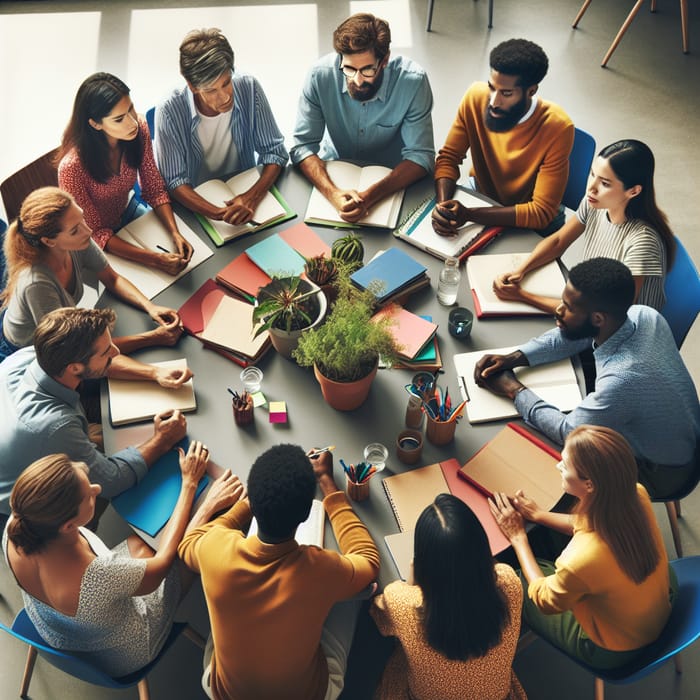 Diverse Teachers Collaborating in Education | AI Art Generator | Easy ...