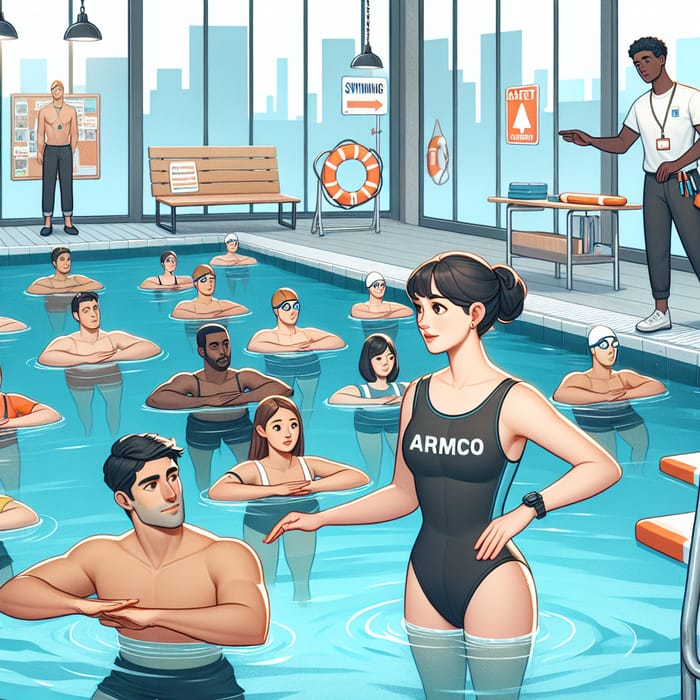 Diverse Armco Employee Swim Lessons: Safety Skills Training Diverse Armco Employee Swim Lessons: Safety Skills Training