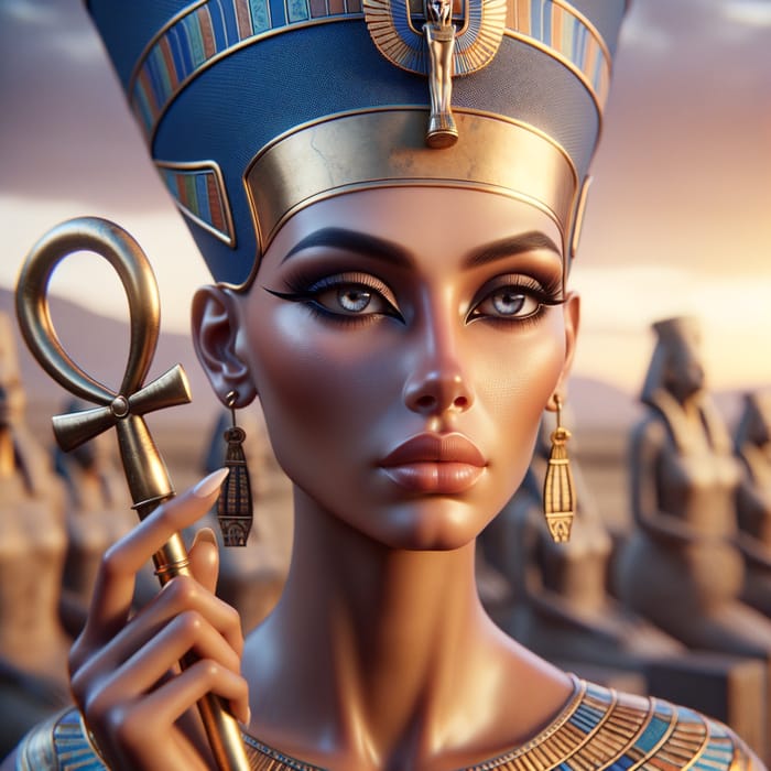 Nefertiti - Detailed Portrait of the Iconic Queen