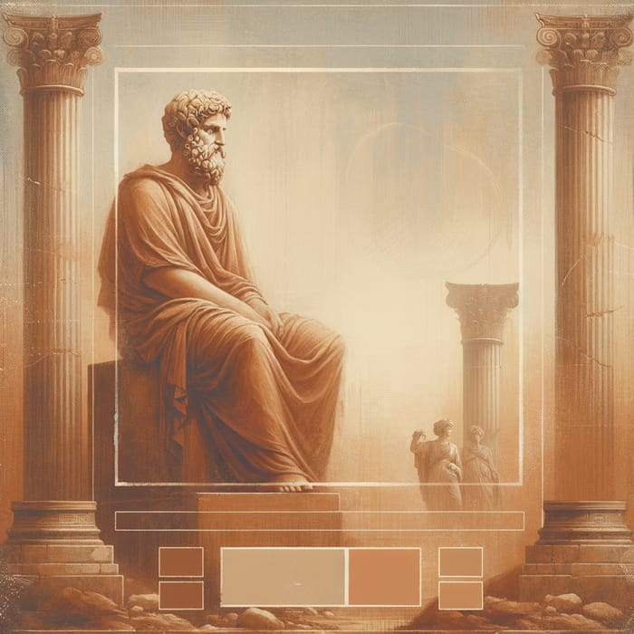 Marcus Aurelius: Ancient Wisdom in Classical Painting Style