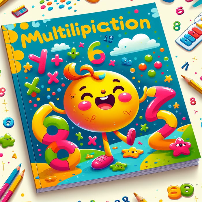 Vibrant Multiplication Booklet Cover Design