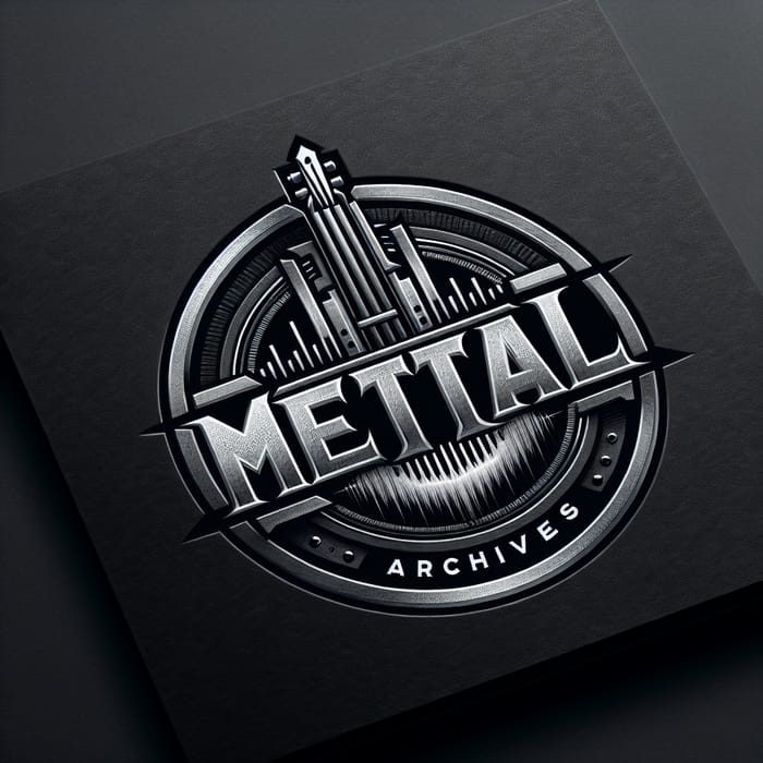 Powerful Metal Archives Logo Design | Metallic Elements
