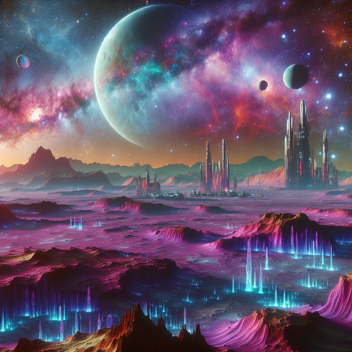 Alien Landscape: Explore a Cosmic World