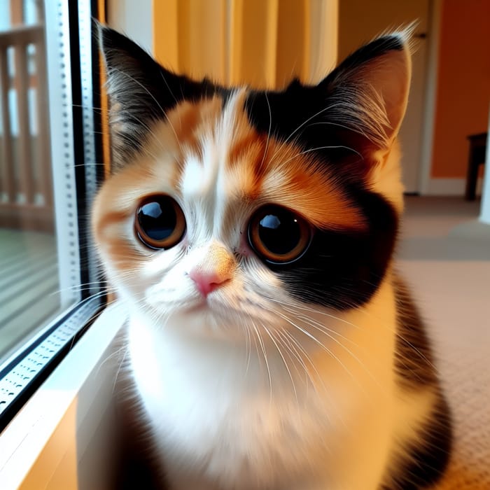 Sad Cat: Melancholic Feline with Expressive Eyes