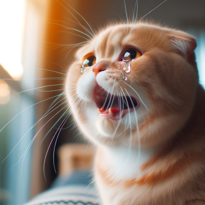 Crying Cat - Symbol of Sadness | Website Name