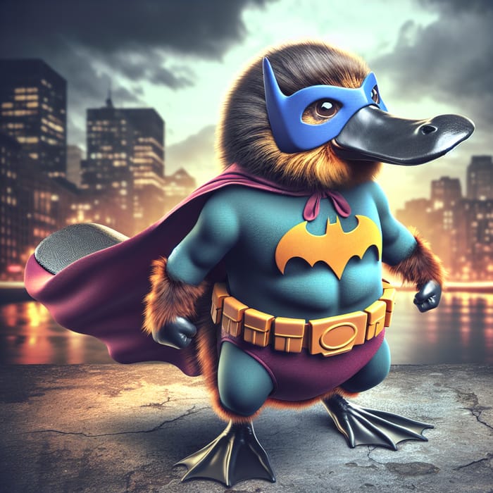 Platypus Batman - Gotham City Superhero