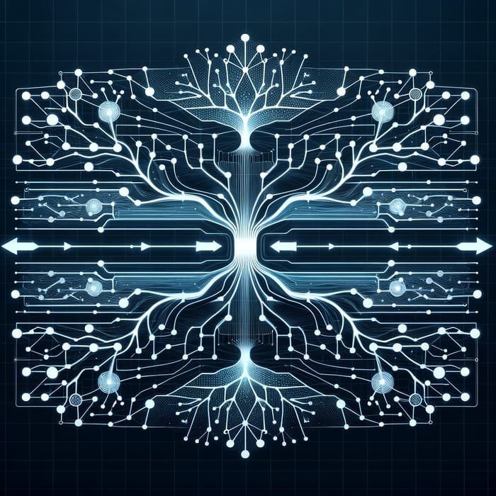 Horizontal Neural Network Illustration