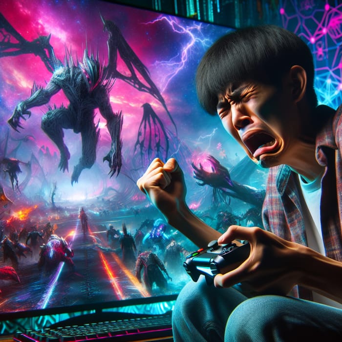 Gaming Outbursts: East Asian Teenager's Struggle