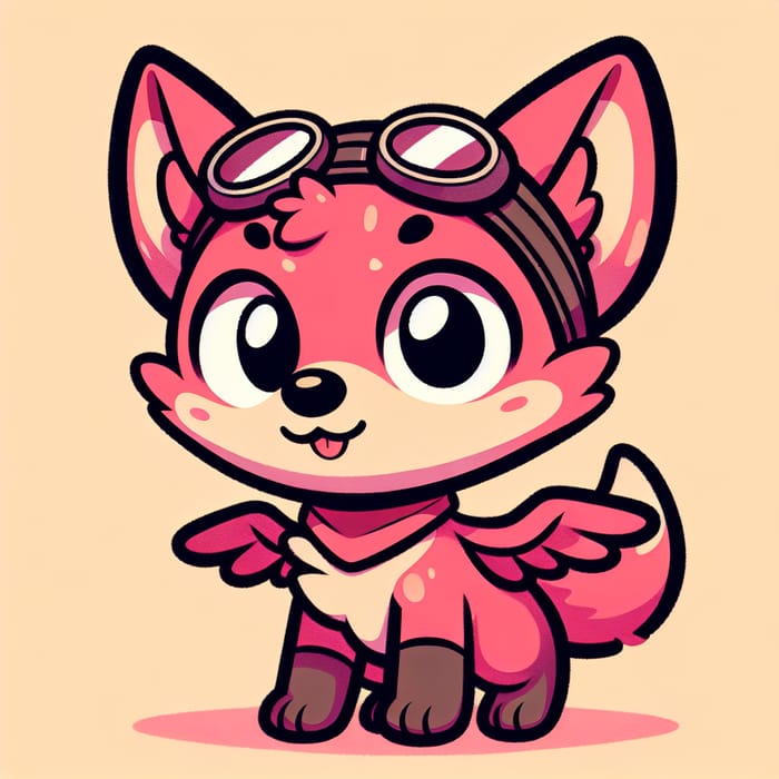 Skye - Cute Pink Canine Cartoon Character from Paw Patrol