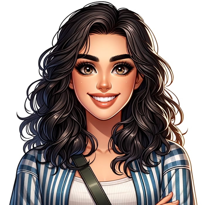 Cute Middle-Eastern Lady - Radiant Smile and Joyful Spirit