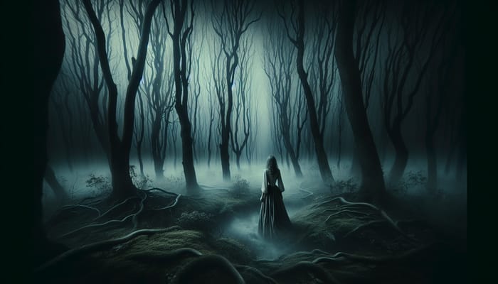 Echoes of Solitude: Desolate Forest Melancholy