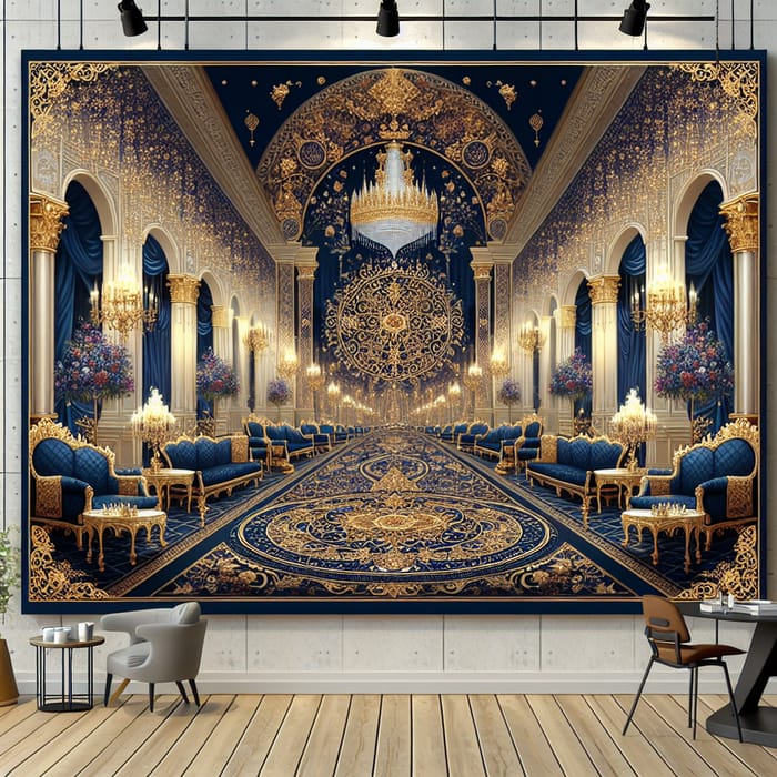 Royal Painting for Convention Main Wall 5x25 Feet
