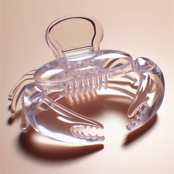 Transparent Hair Claw Clip for Strong Clamping