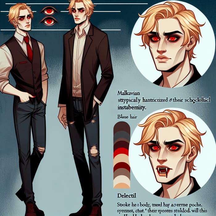 Blonde Malkavian Vampire Character | Vampire: The Masquerade