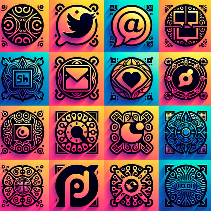 Unique Social Media Logos for Creative Impact