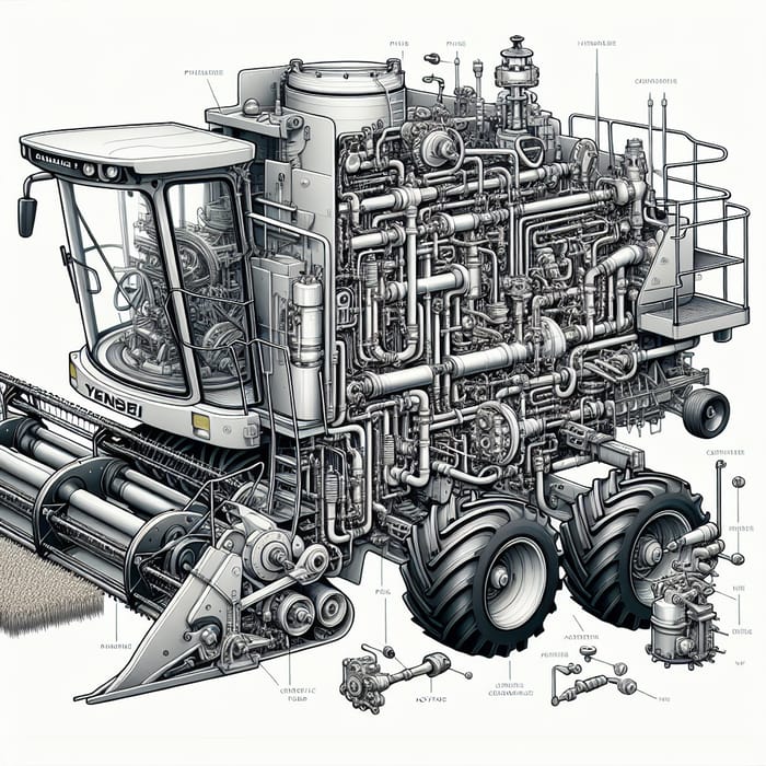 Yenisei Combine Harvester Hydraulic System