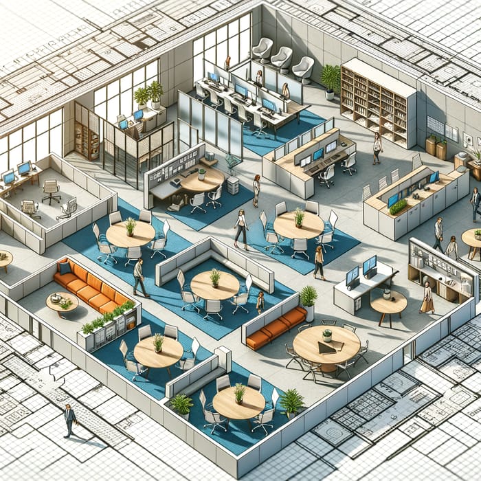Office Floor Plan | Modern Workspace Design for Productivity