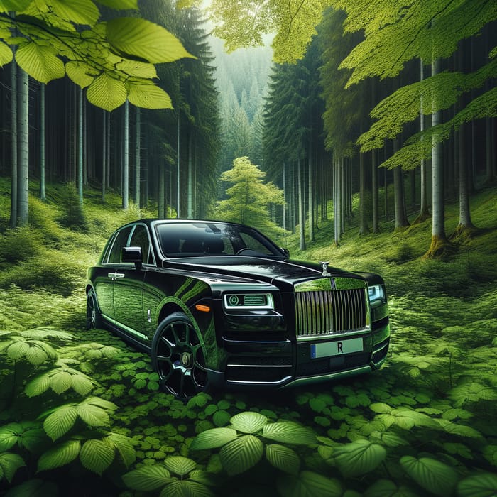 Black Rolls Royce Cullinan amid Green Forest | Ultimate Luxury Drive