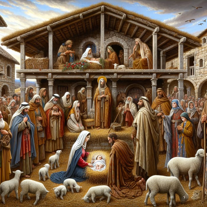 The Birth of Jesus: Renaissance Nativity Scene