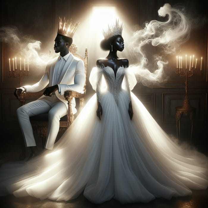 Radiant Monarchial Couple in Throne Room of New Jerusalem
