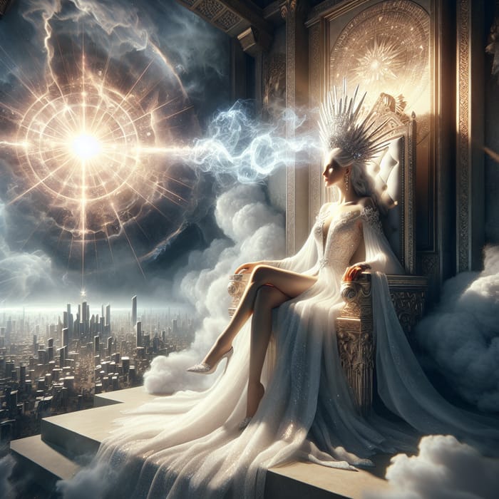 Woman of Power in New Jerusalem | White Gown, Crown & Judgement