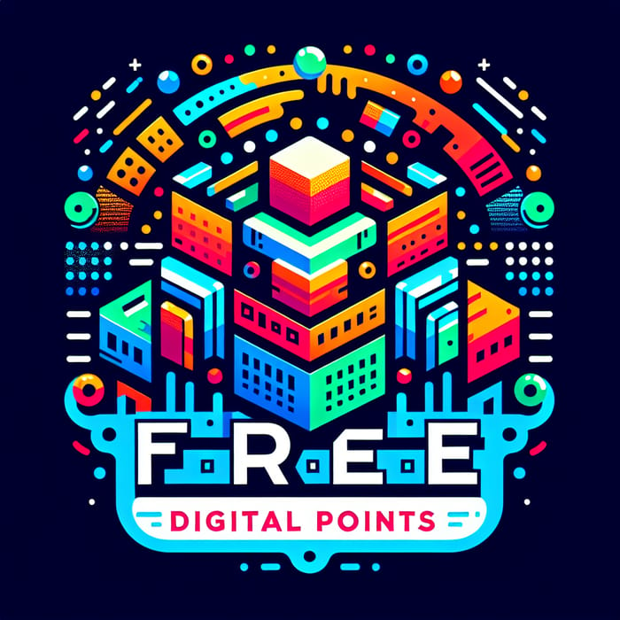 Free Digital Points Logo Design for Creativity Enthusiasts